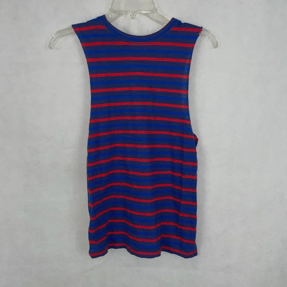 Aeropostale Blue Striped Muscle Tee Size XSmall - Picture 2 of 3